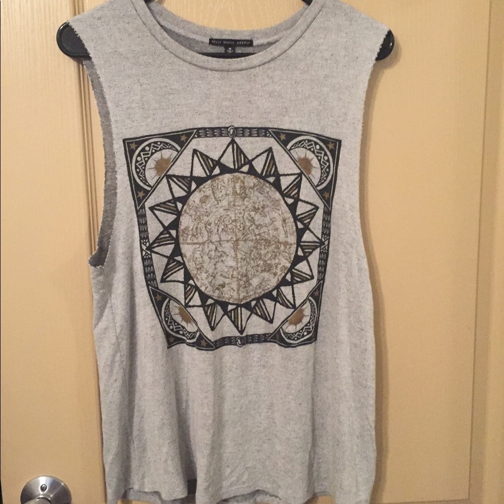 Truly Madly Deeply Graphic Muscle Tank
